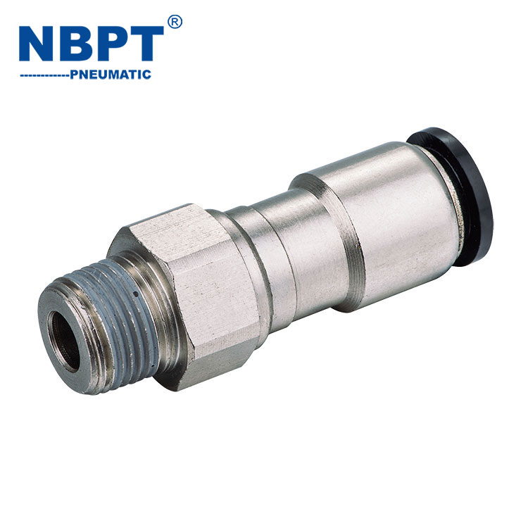 Rotary Straight One Touch Quick Connect Pneumatic Fitting